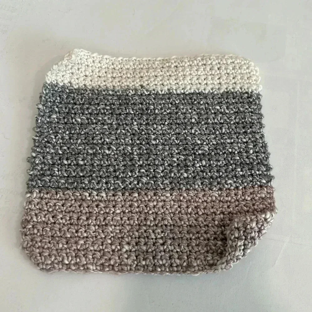 Hand Crocheted Washcloth/Dishcloth - Set of 3
